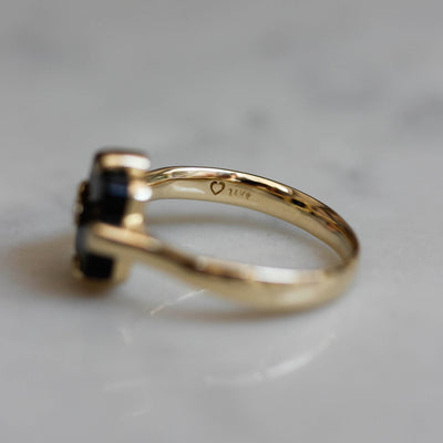 טבעת מידנייט זהב צהוב 14K Rings