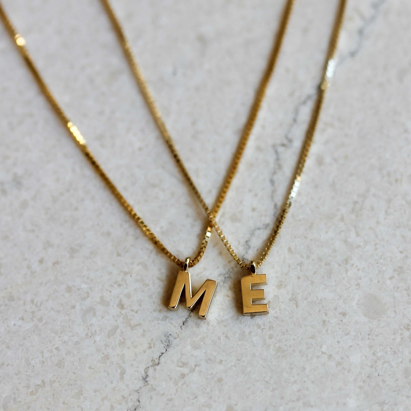 שרשרת אות זהב 14K Necklaces