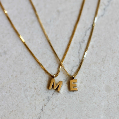 שרשרת אות זהב 14K Necklaces