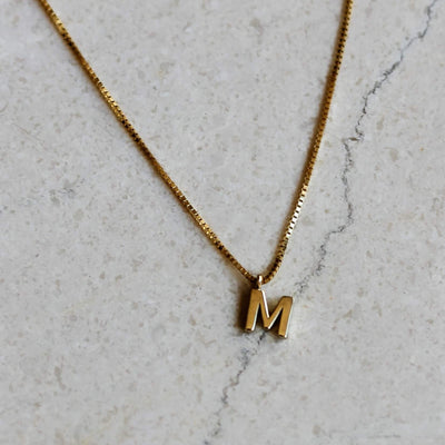 שרשרת אות זהב 14K Necklaces