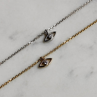 תליון עין טובה זהב 14K Bracelets