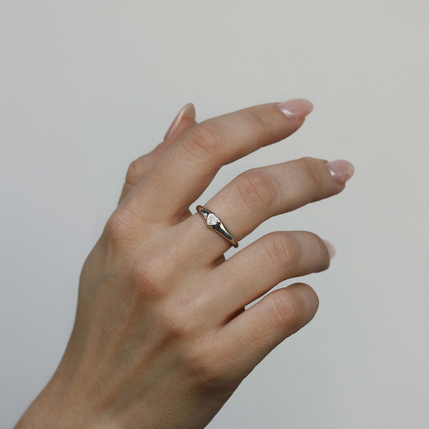 טבעת סלסט יהלום מעבדה זהב 14K Rings