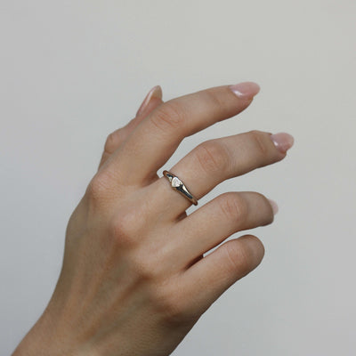 טבעת סלסט יהלום מעבדה זהב 14K Rings