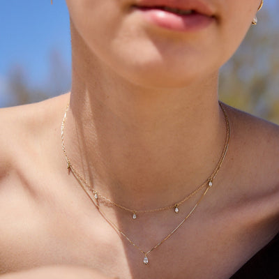שרשרת אואזיס יהלומי מעבדה 14K Necklaces