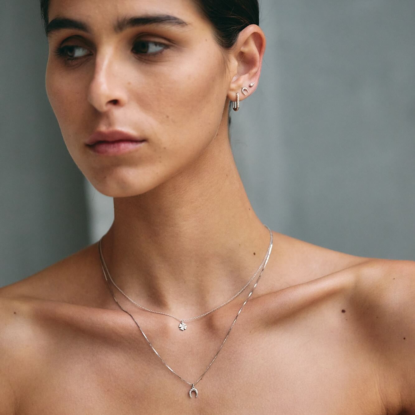 עגילי פרסה זהב 14K Earrings