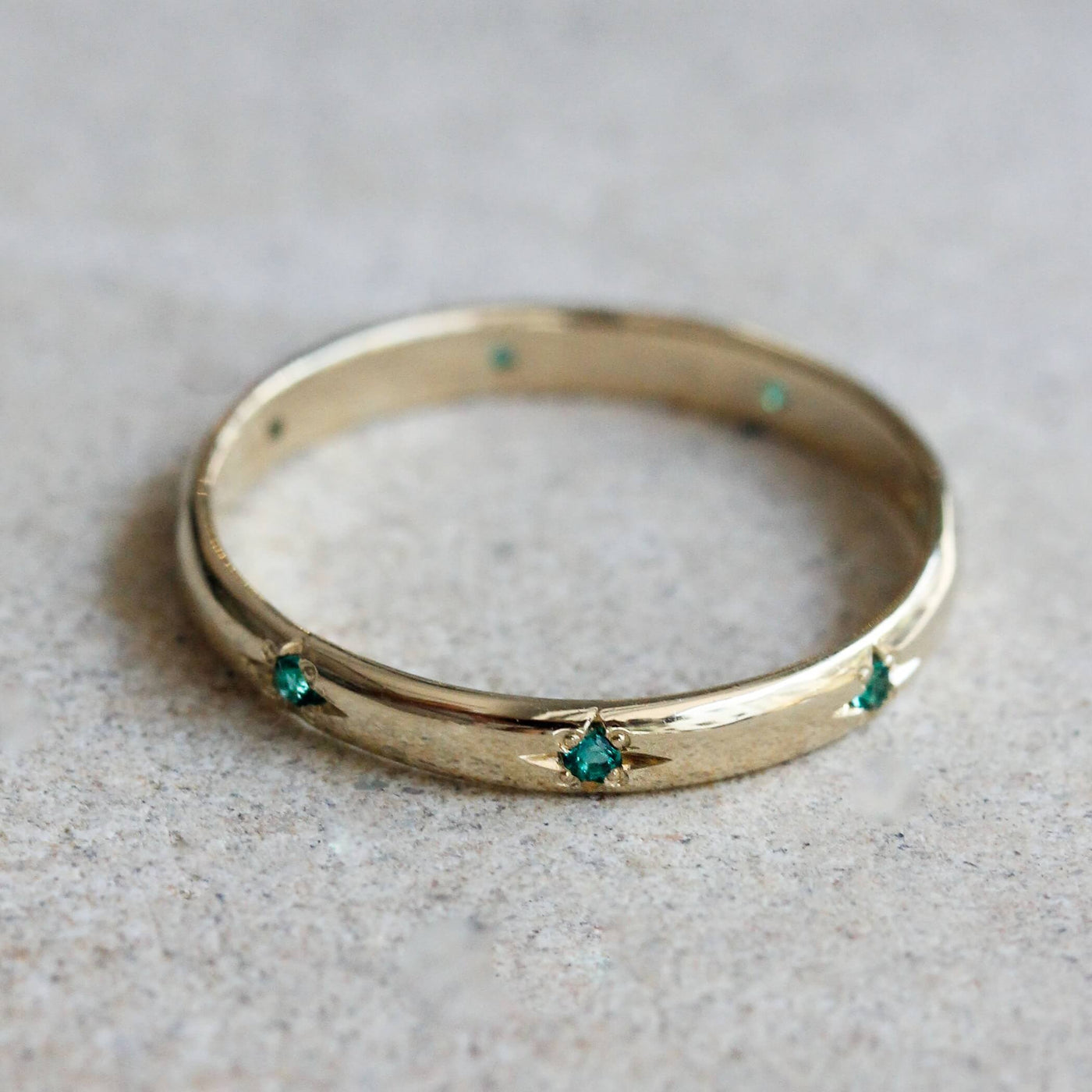 טבעת סטורן אבני חן זהב 14K Rings 14K צהוב