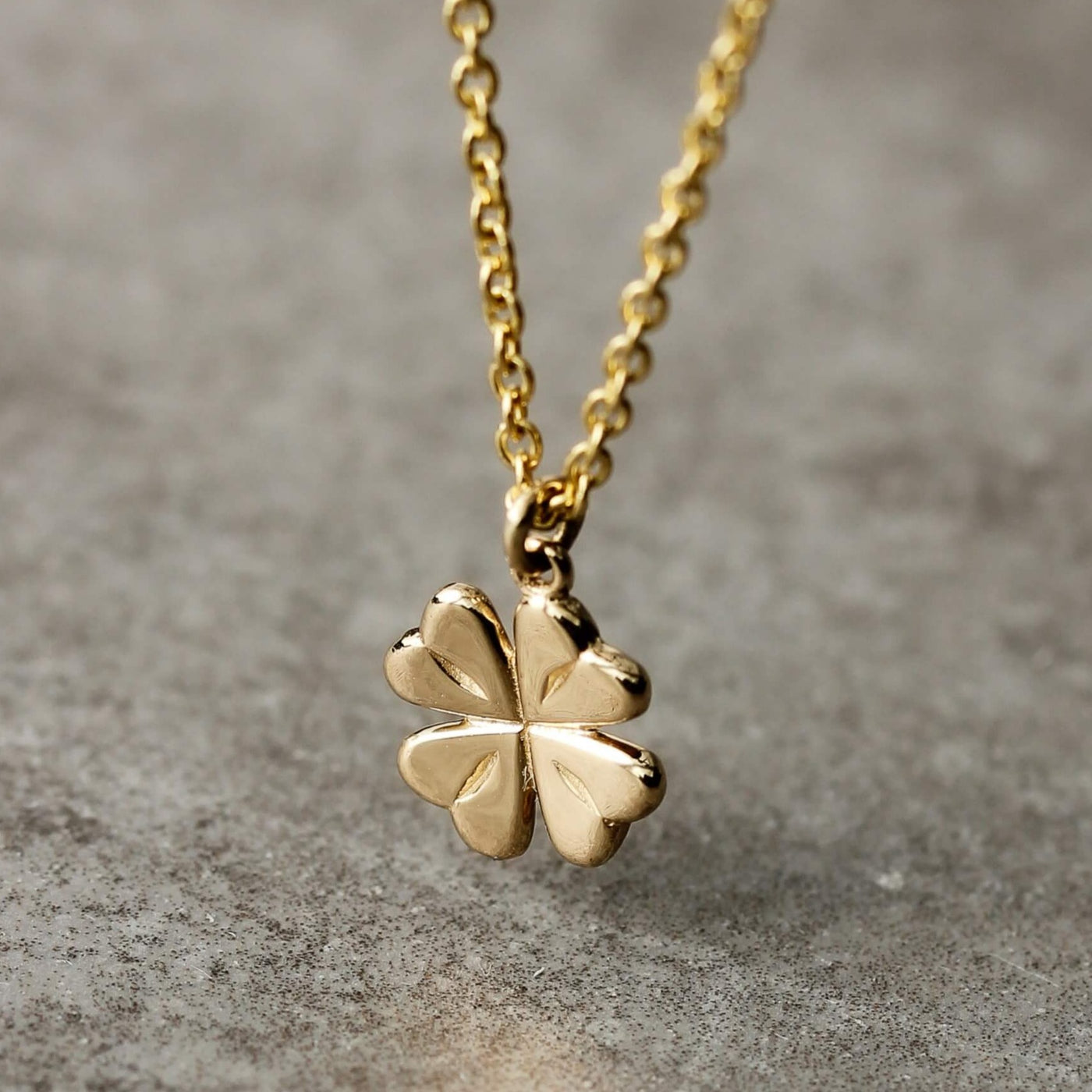 שרשרת תלתן זהב 14K Necklaces