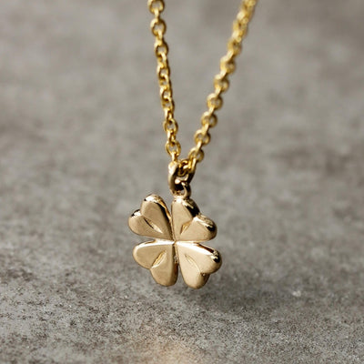 שרשרת תלתן זהב 14K Necklaces