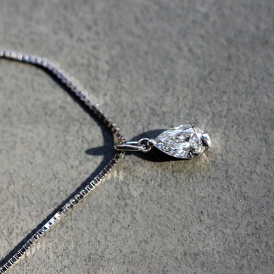 שרשרת סהרה גדולה יהלום מעבדה 14K Necklaces