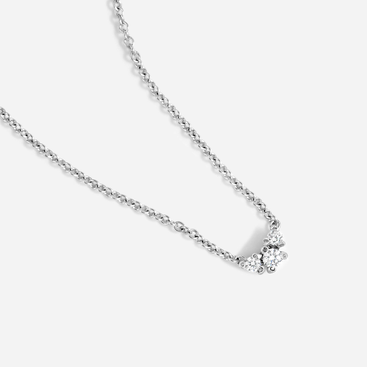 שרשרת מרקורי זהב ויהלומים 14K Necklaces 14K לבן