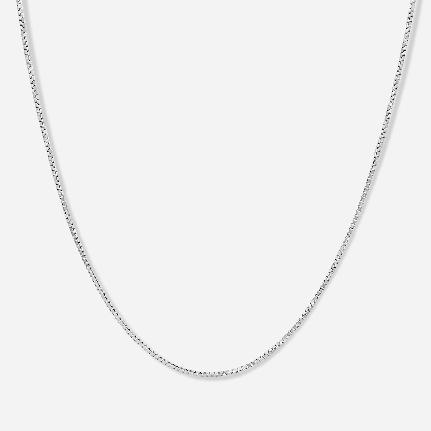 שרשרת בילי עבה חלקה זהב 14K Necklaces 14K לבן