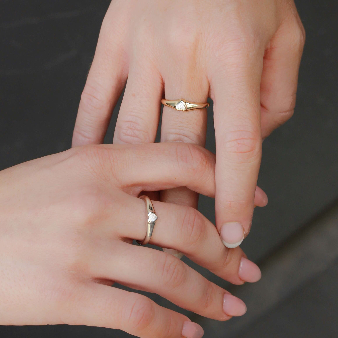 טבעת סלסט יהלום מעבדה כסף 925 Rings
