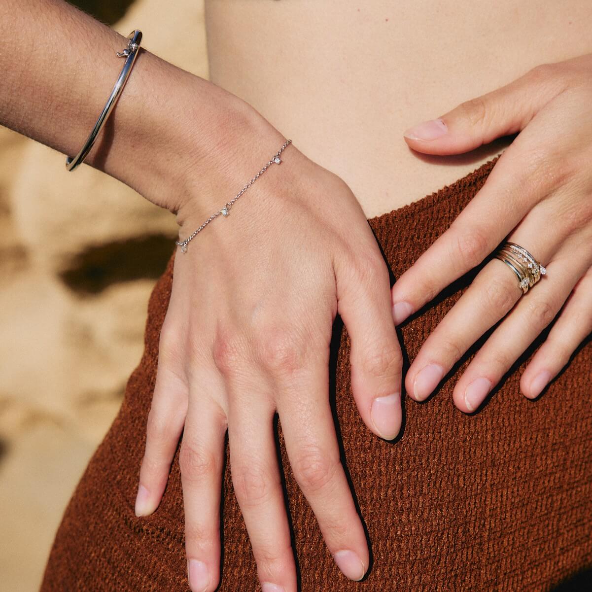 צמיד נבאדה יהלומי מעבדה 14K Bracelets