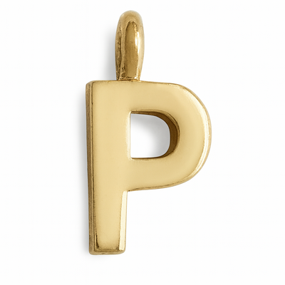 תליון אות זהב P