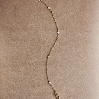 צמיד אורורה יהלומים לבנים זהב 14K Bracelets 