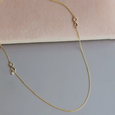 שרשרת אינפיניטי זהב 14K Necklaces 14K צהוב