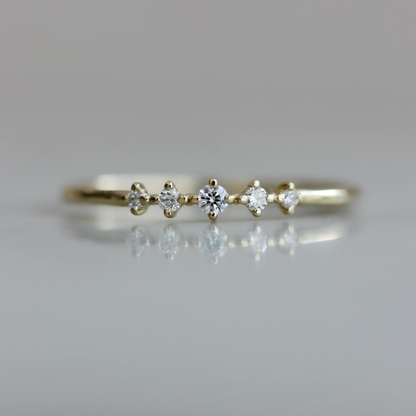 טבעת איזבל יהלומים לבנים זהב 14K Rings 