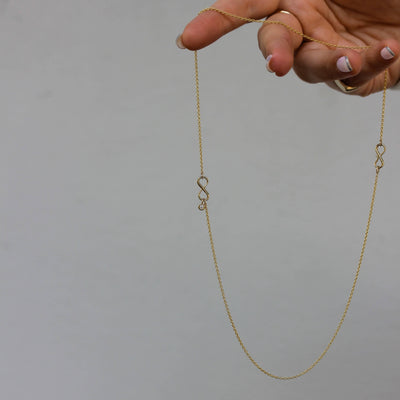 שרשרת אינפיניטי זהב 14K Necklaces 