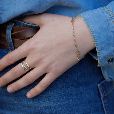 צמיד אינפיניטי זהב 14K Bracelets 