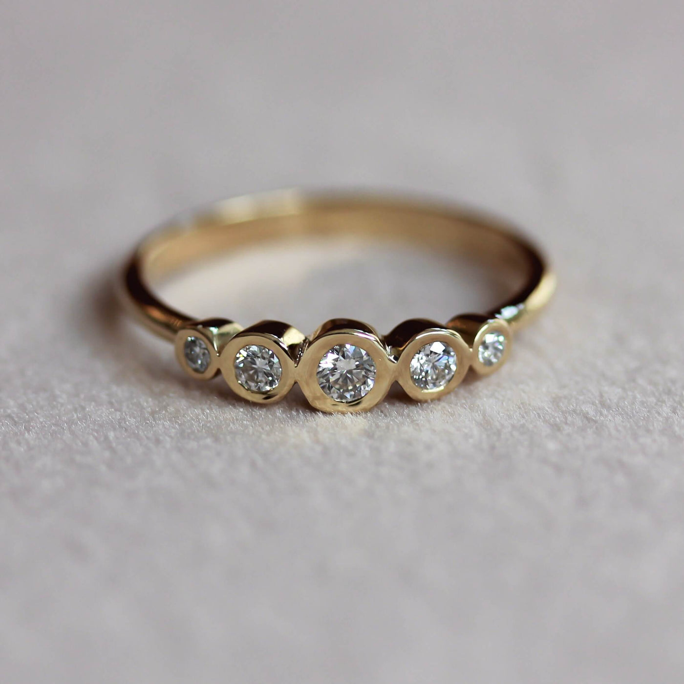 טבעת איב זהב ויהלומים Rings 14K צהוב