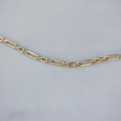 שרשרת בוורלי חלקה זהב צהוב 14K Necklaces 