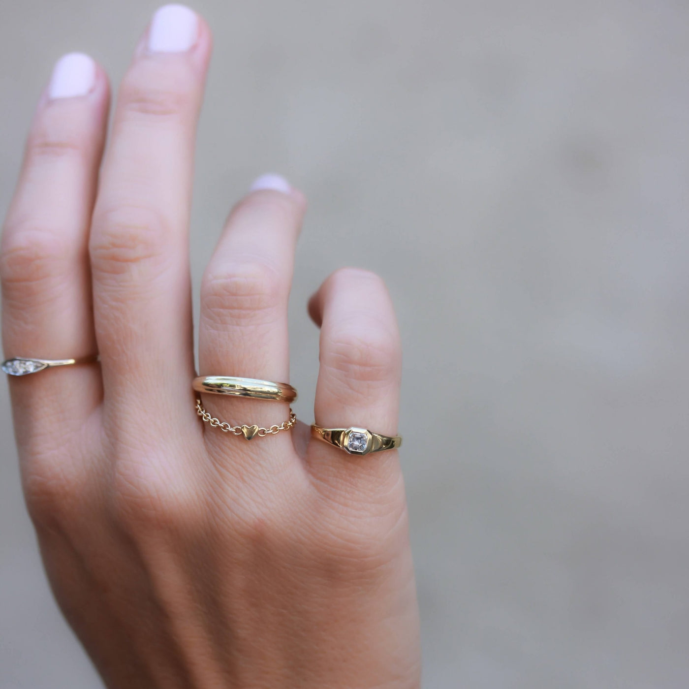 טבעת מליבו לב זהב 14K Rings 