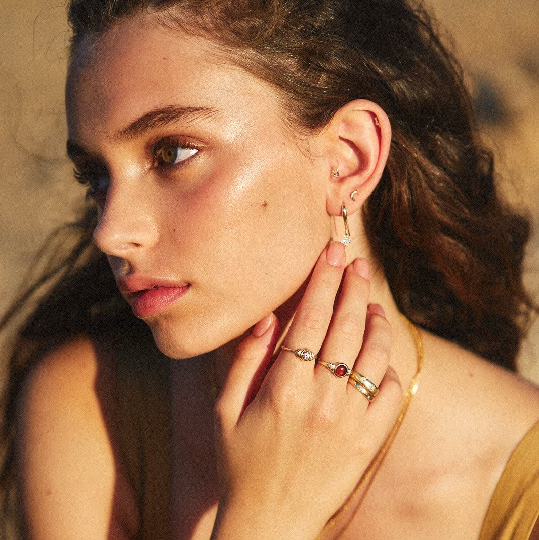 טבעת פולמון יהלום זהב 14K Rings 