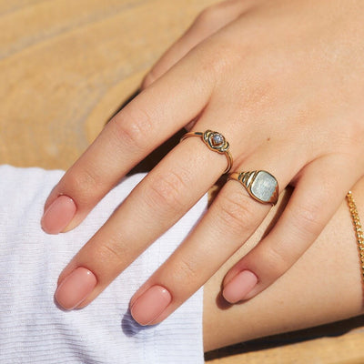 טבעת פולמון יהלום זהב 14K Rings 