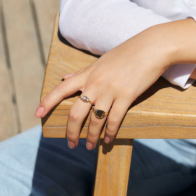 טבעת פולמון יהלום זהב 14K Rings 