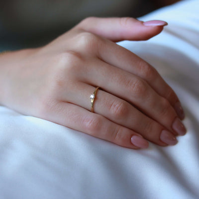 טבעת לוקה יהלום זהב 14K Rings 