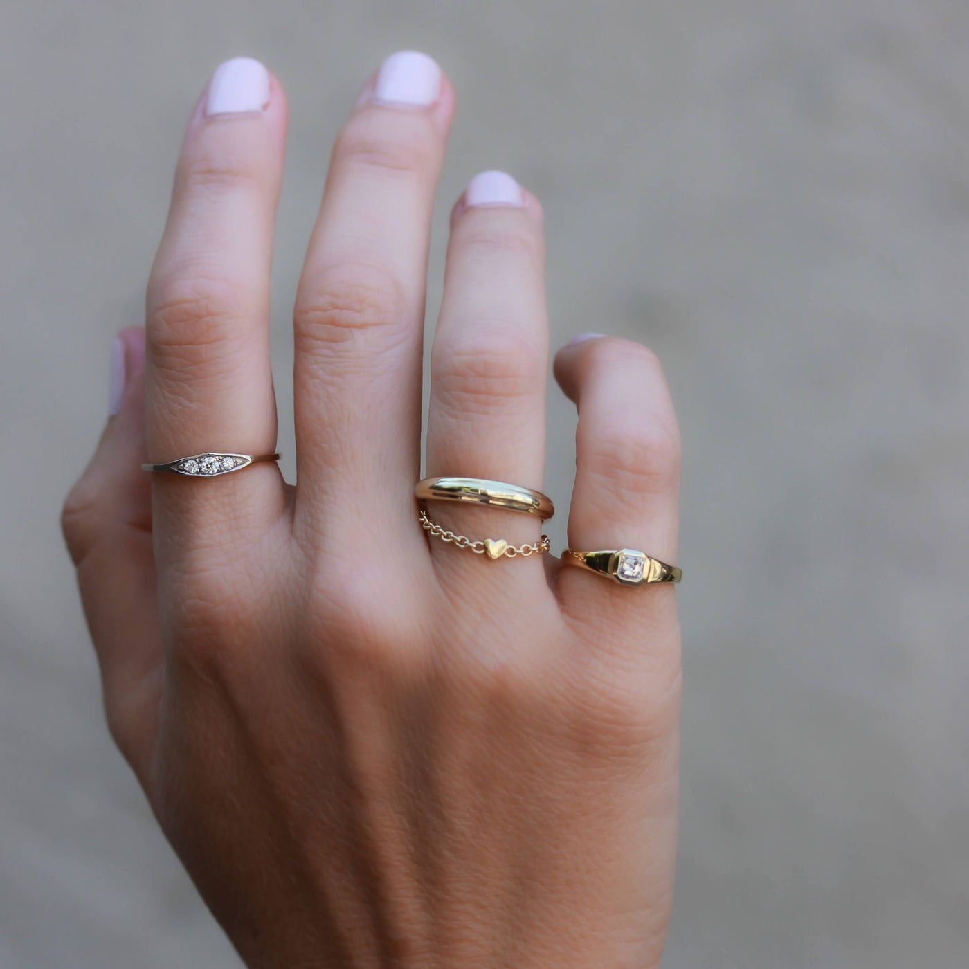 טבעת קים יהלומים זהב 14K Rings 
