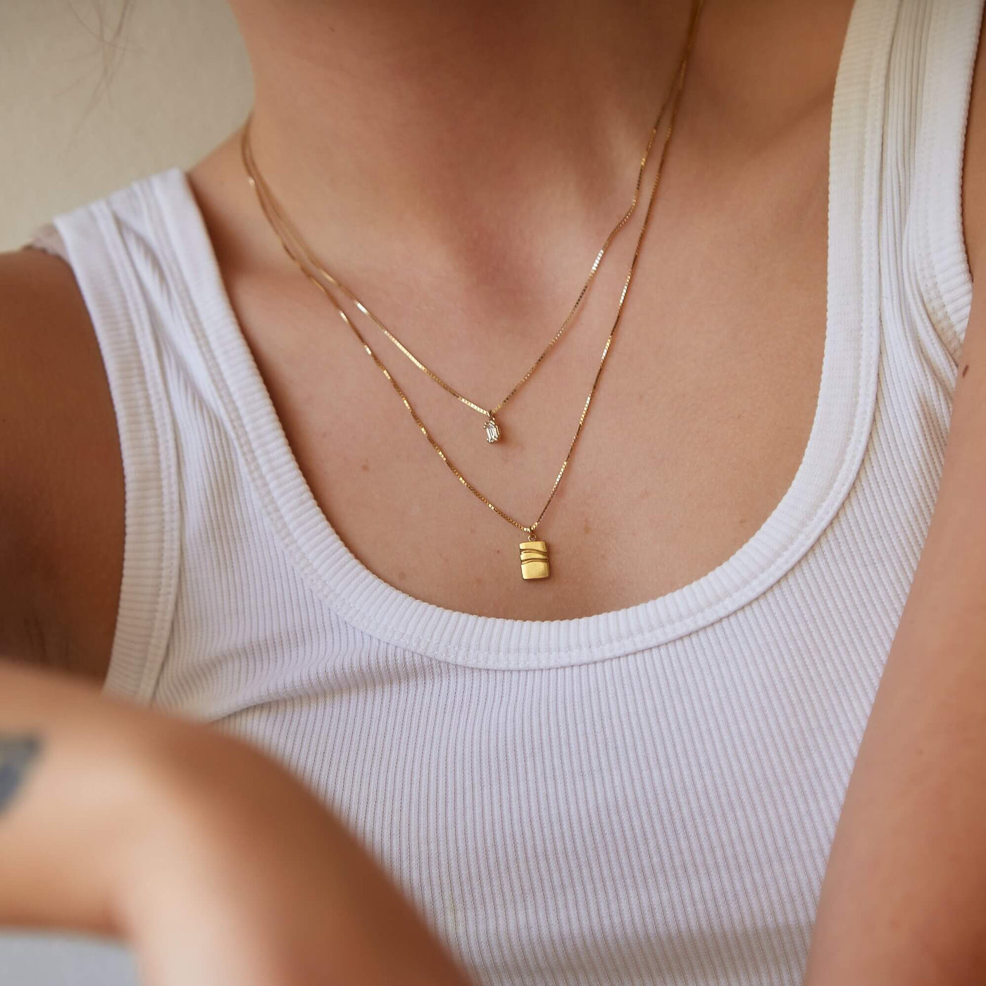 שרשרת ורונה יהלום זהב 14K Necklaces 