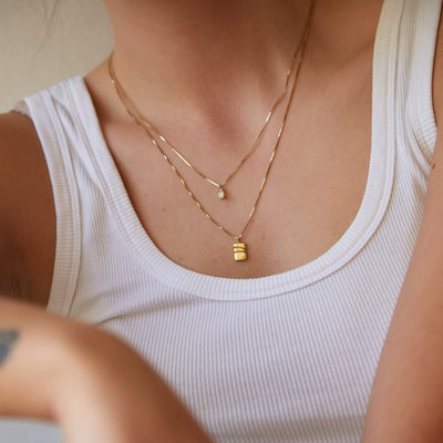 שרשרת ורונה יהלום זהב 14K Necklaces 