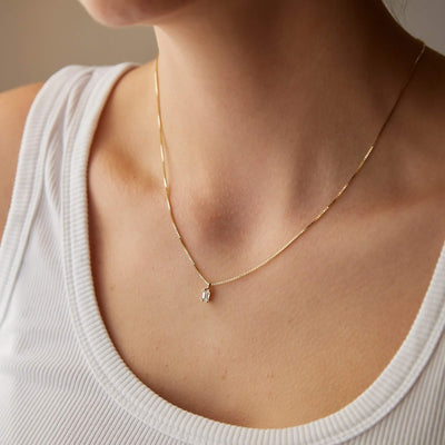 שרשרת ורונה יהלום זהב 14K Necklaces 