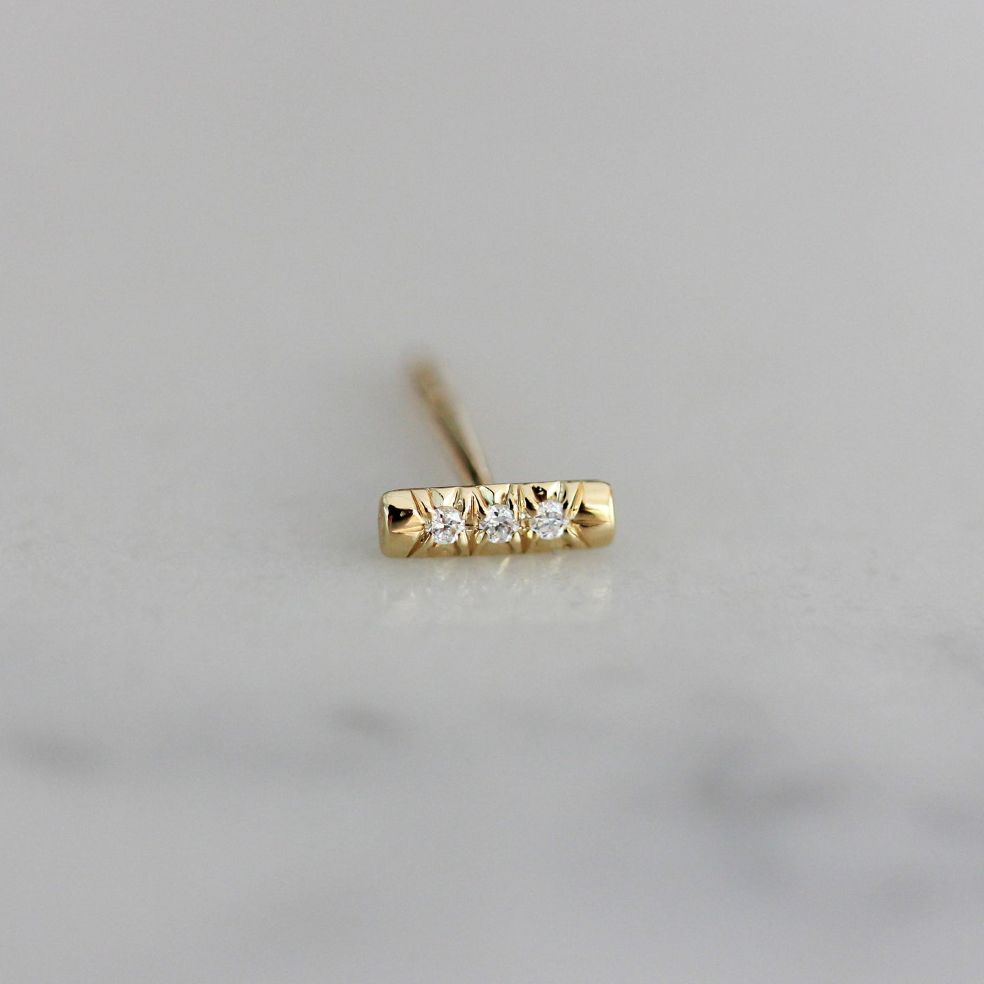 עגילי דילן יהלומים לבנים זהב 14K Earrings 