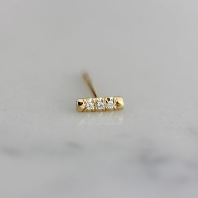 עגילי דילן יהלומים לבנים זהב 14K Earrings 
