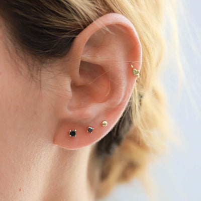 עגילי כדור זהב 14K Earrings 