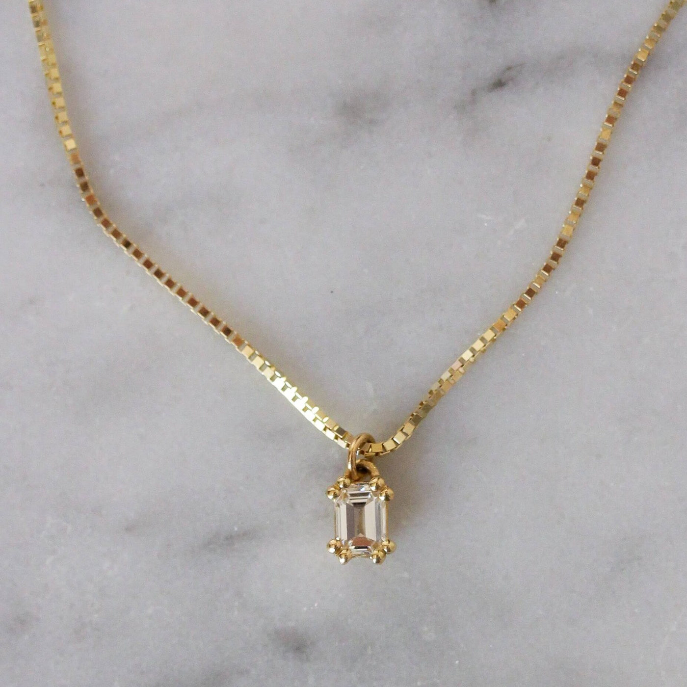 שרשרת ורונה יהלום זהב 14K Necklaces 14K לבן