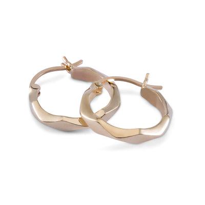עגילי חישוק עפיפונים זהב 14K Earrings 