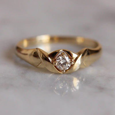 טבעת אייבי יהלום זהב 14K Rings 