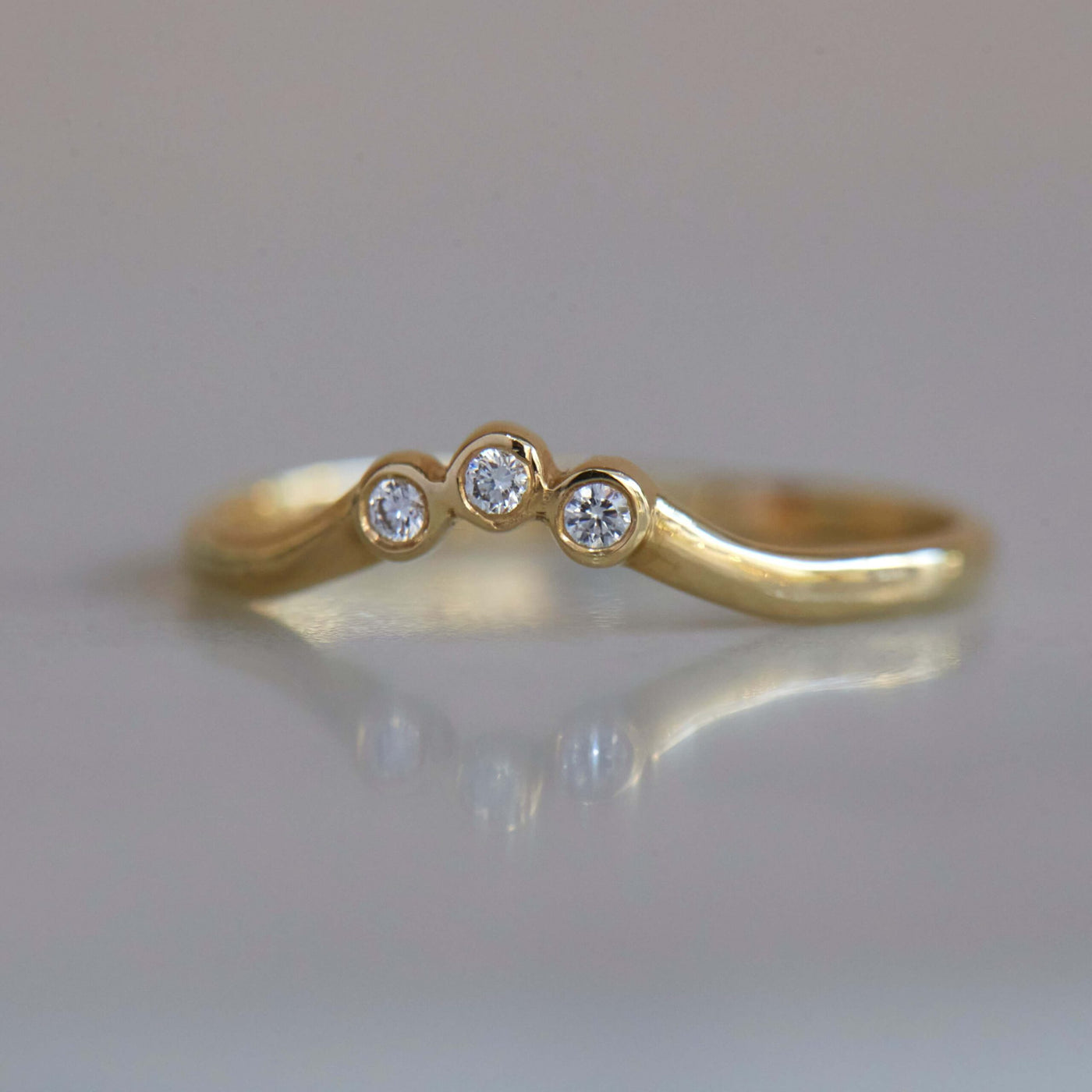 טבעת אנה זהב ויהלומים Rings 14K צהוב