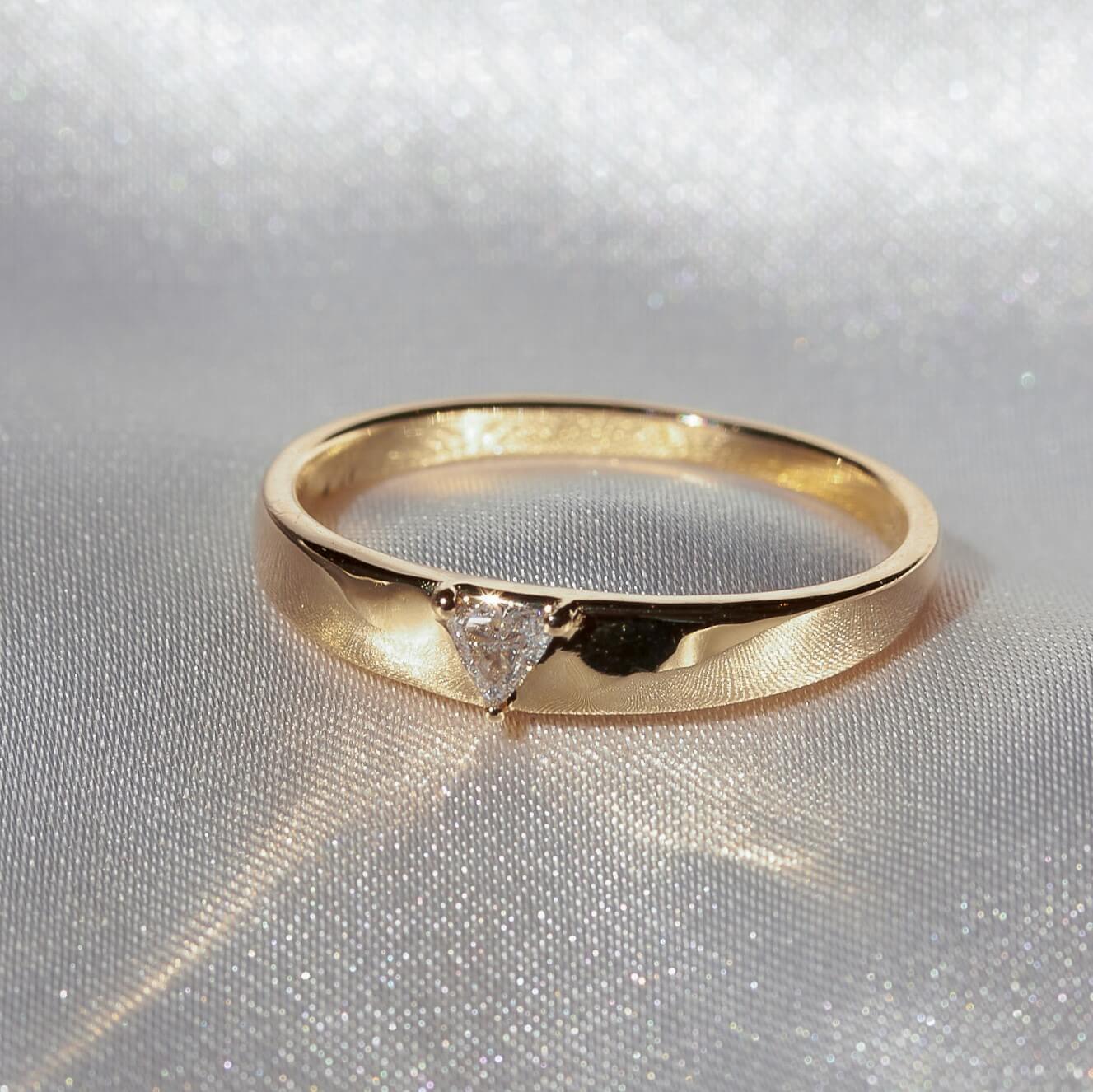 טבעת היילי יהלום זהב 14K Rings 14K צהוב
