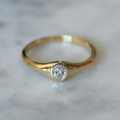 טבעת ליון יהלום זהב 14K Rings 