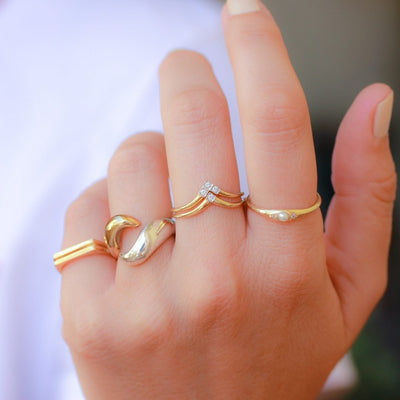 טבעת בילי זהב 14K Rings 