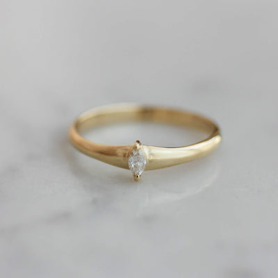 טבעת מרקיזה יהלום זהב 14K Rings 