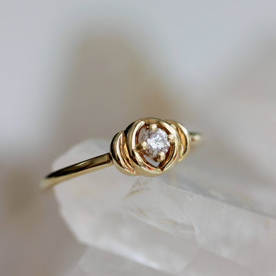 טבעת פולמון יהלום זהב 14K Rings 
