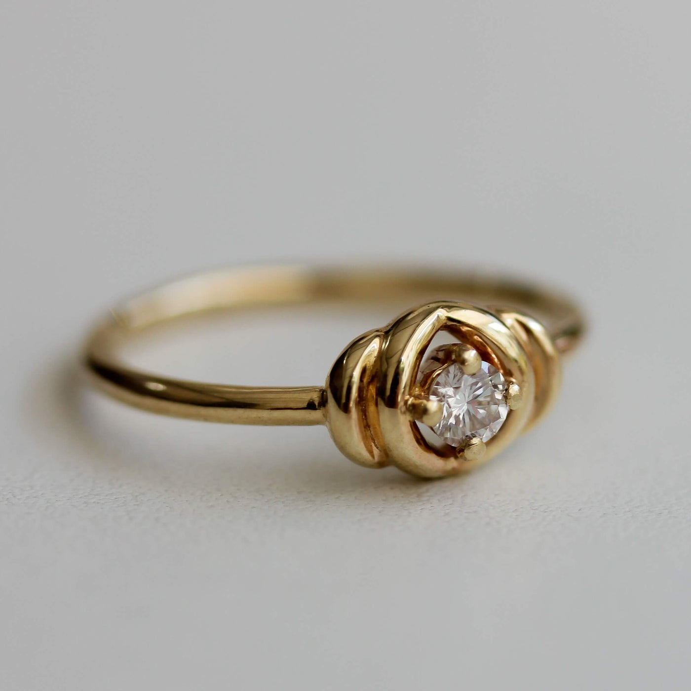 טבעת פולמון יהלום זהב 14K Rings 