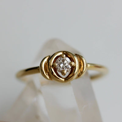 טבעת פולמון יהלום זהב 14K Rings 14K צהוב