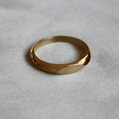 טבעת פרופיל חותם מרקיזה זהב Rings 
