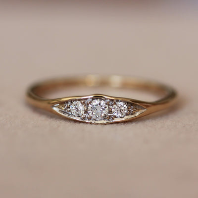 טבעת קים יהלומים זהב 14K Rings 14K ורוד
